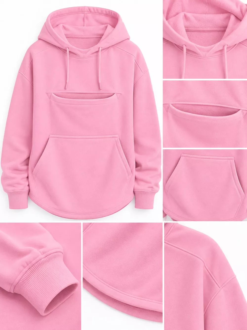 Full Size Cat Pouch Drawstring Hoodie Plus Size, image 18
