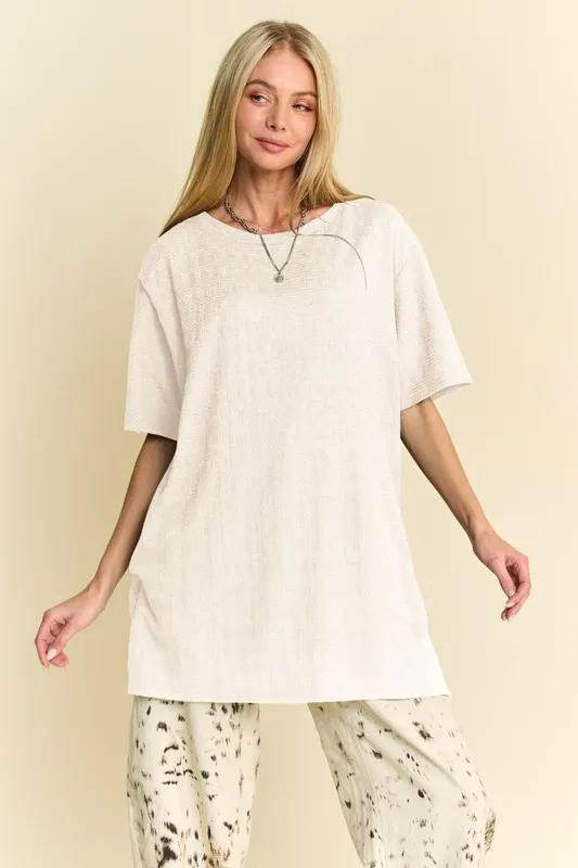Short Sleeve Side Slit T-Shirt with Pockets, image 3