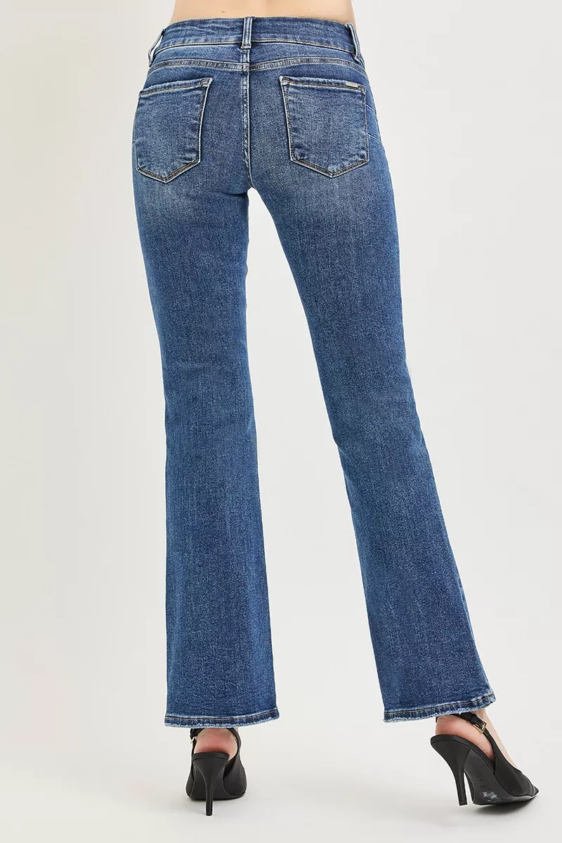Tummy Control Low Rise Bootcut Jeans, image 4