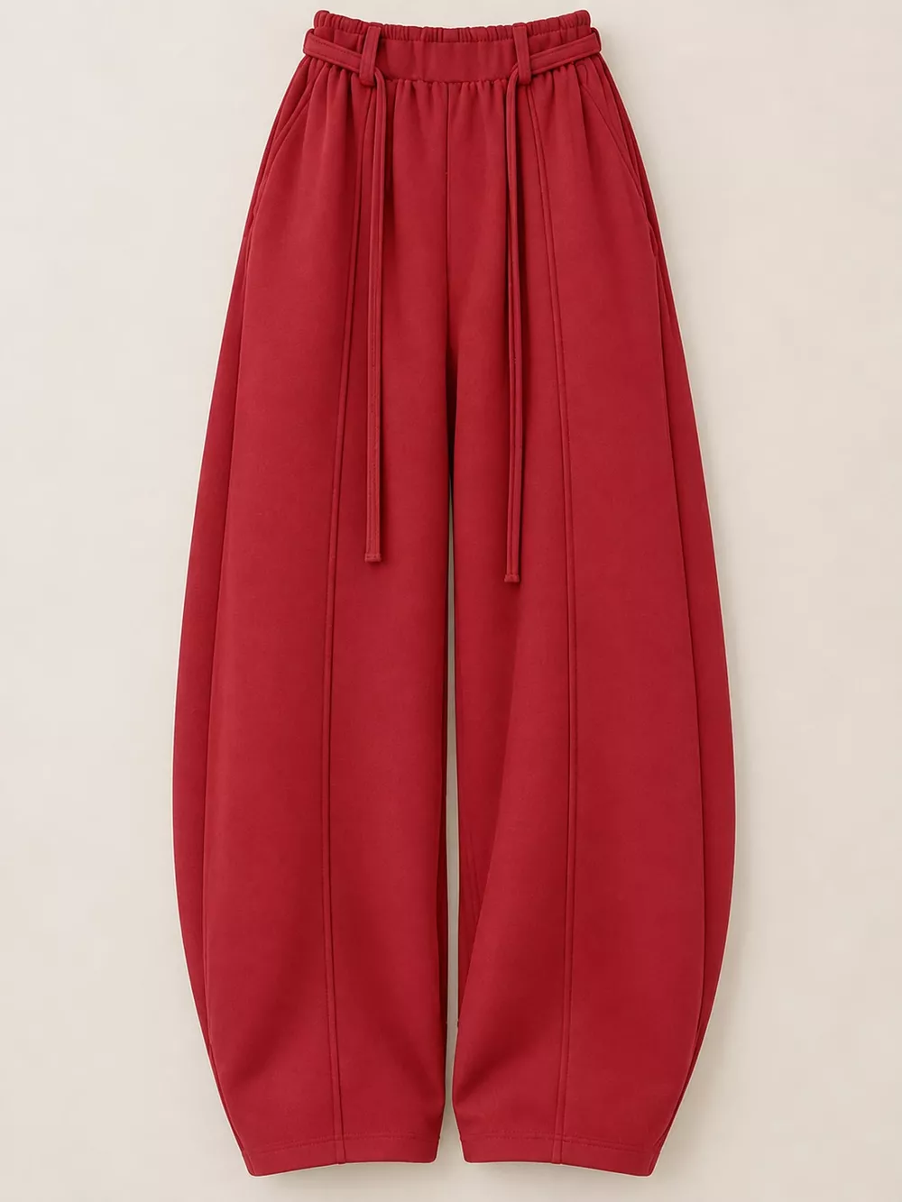 Drawstring Wide-Leg Casual Pants, image 3