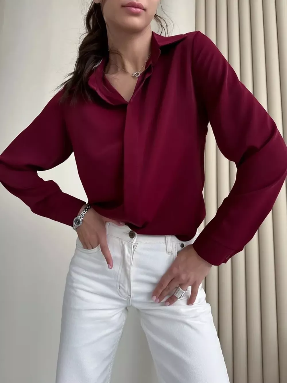 Button Up Long-Sleeve Shirt, image 61