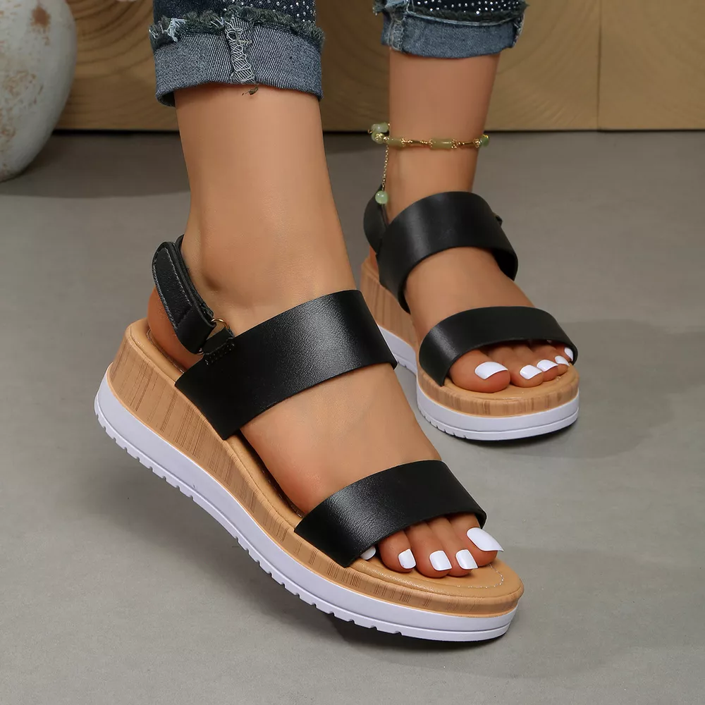 Open Toe Wedge Sandals, image 3