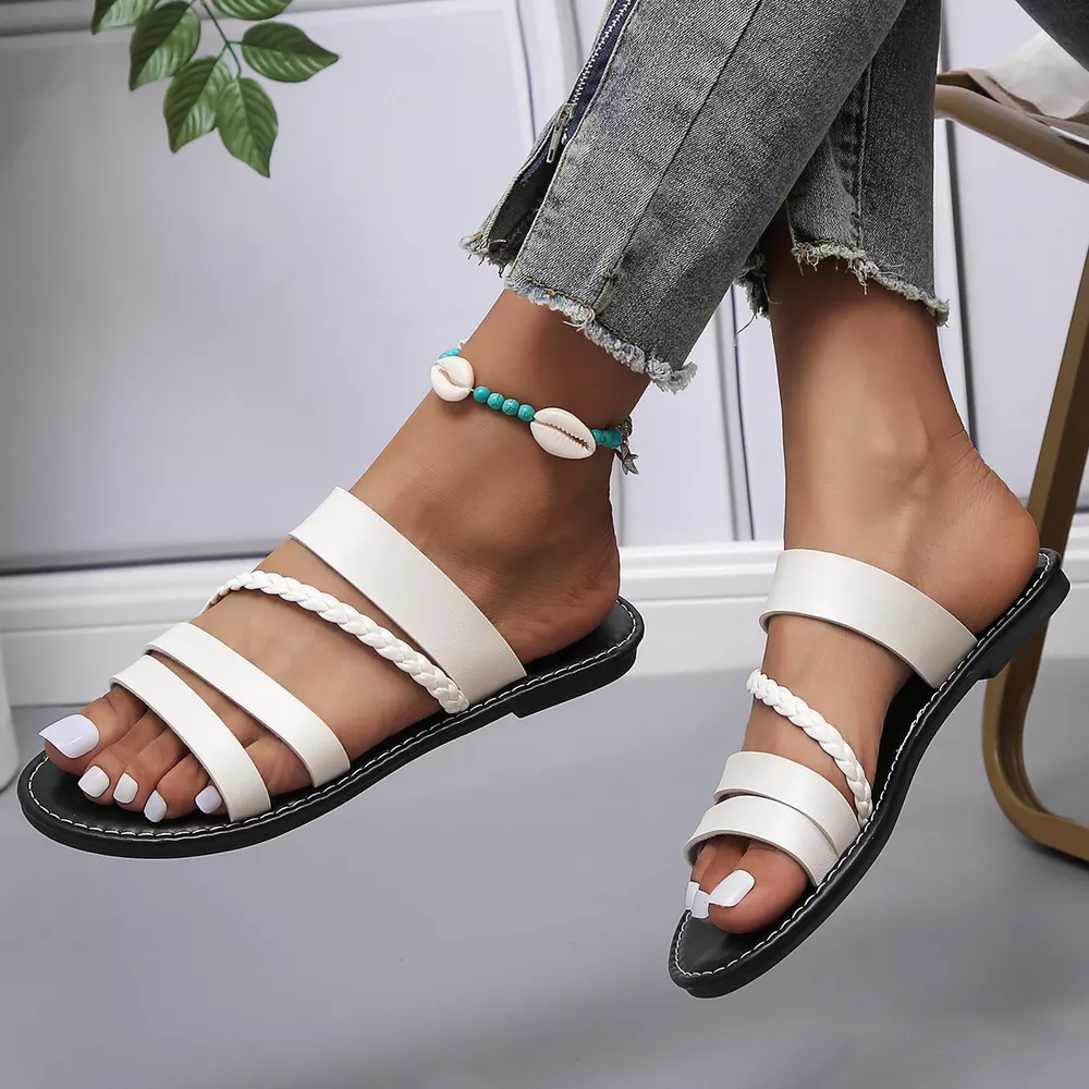Open Toe Flats Sandals, image 10