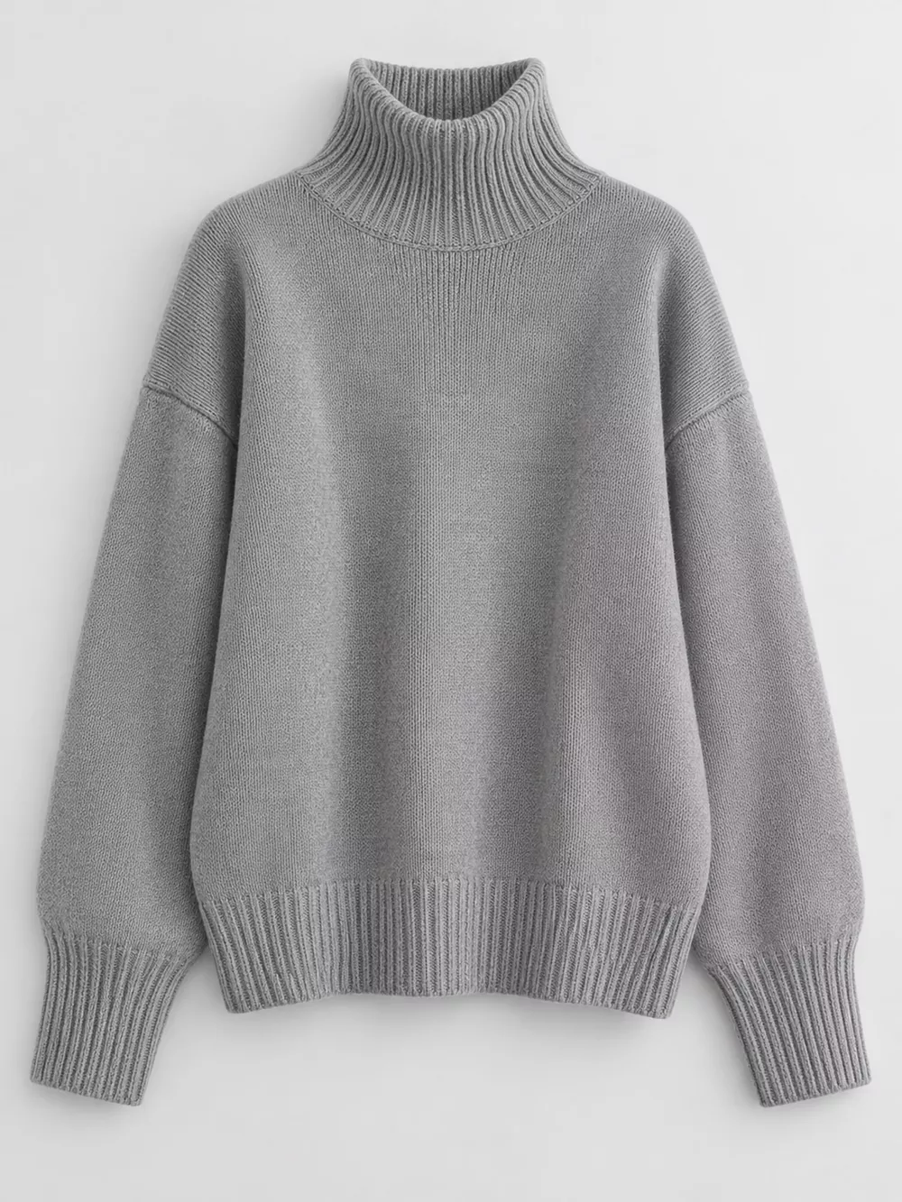 Turtleneck Dropped Shoulder Sweater, image 6