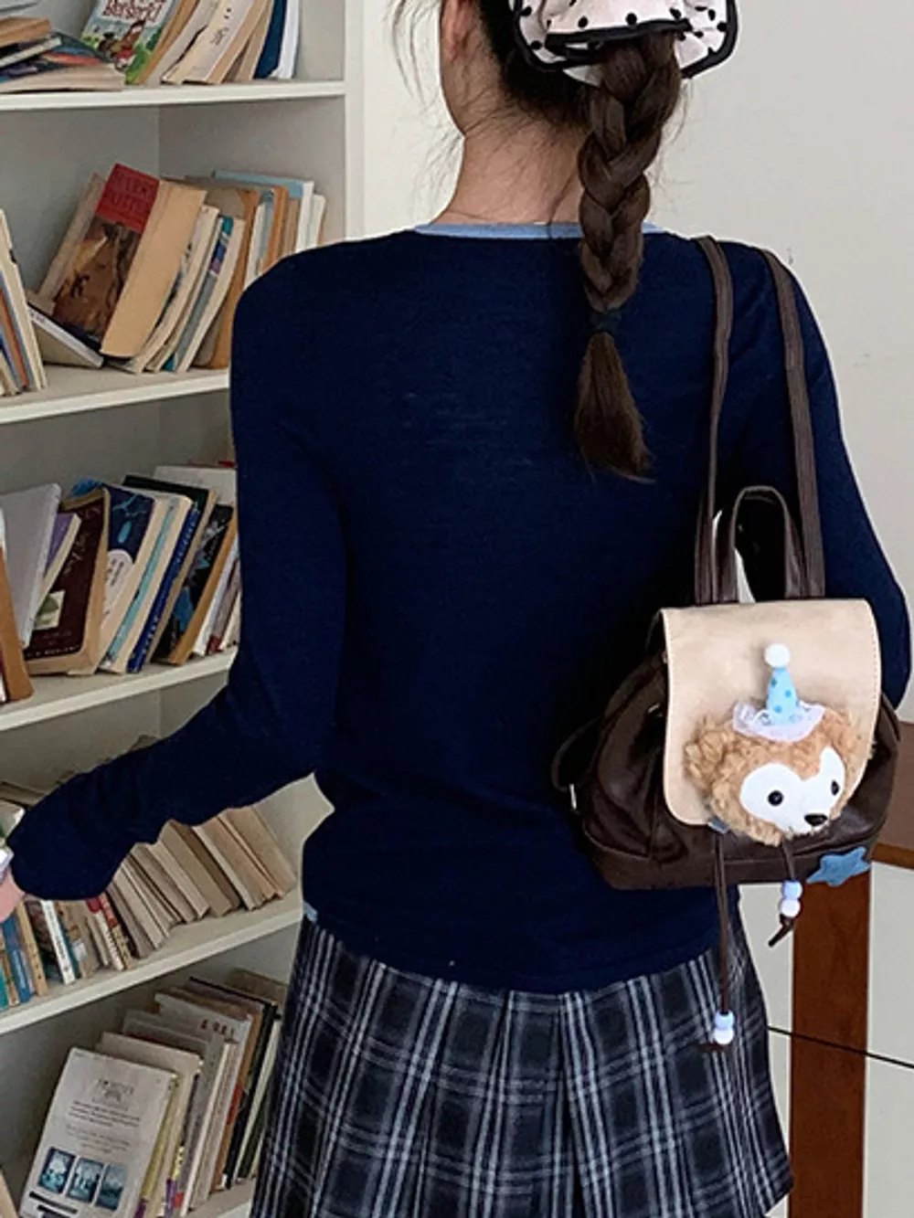 Layered Look Long Sleeve Knit Top, image 6