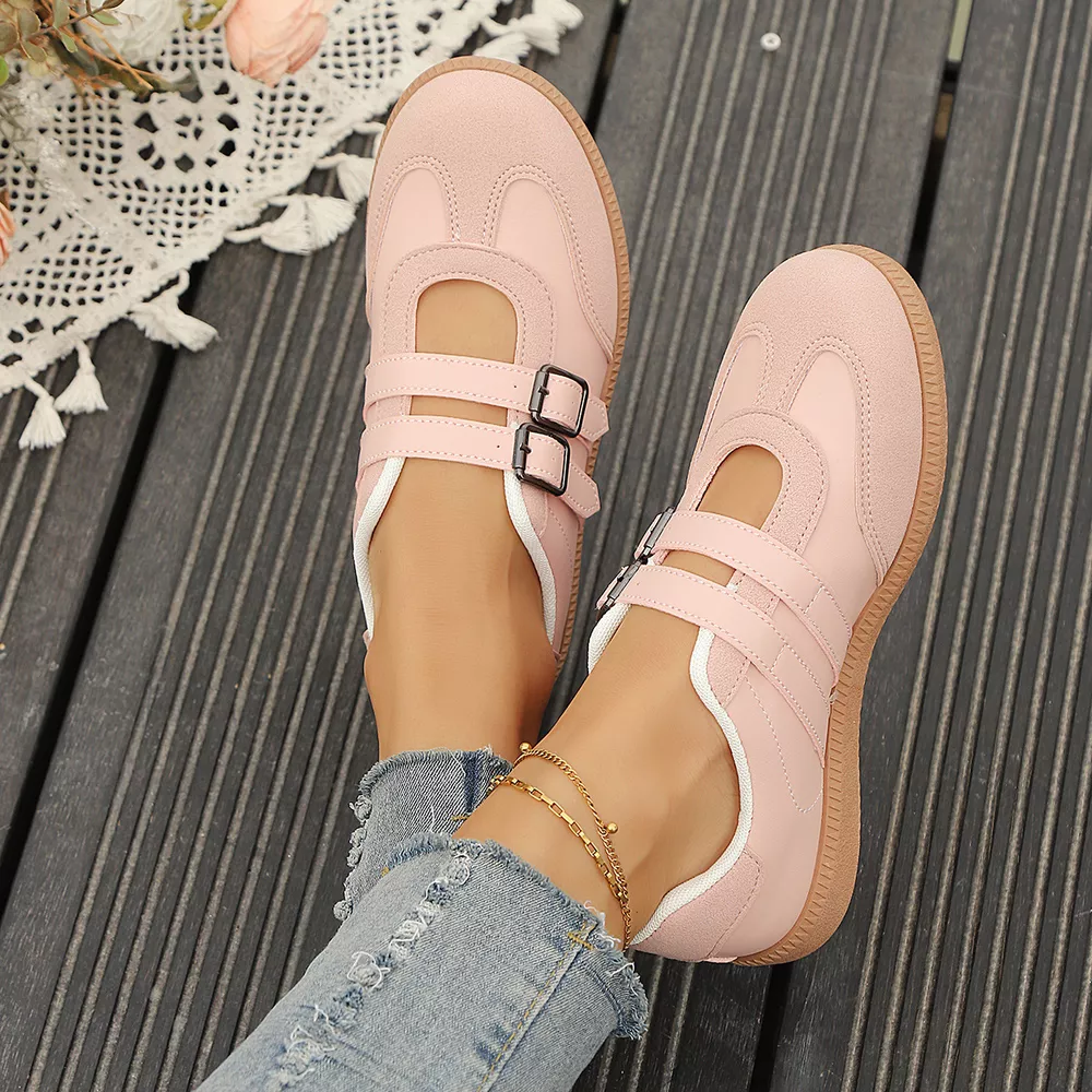 Buckle Strap Casual Sneakers, image 5