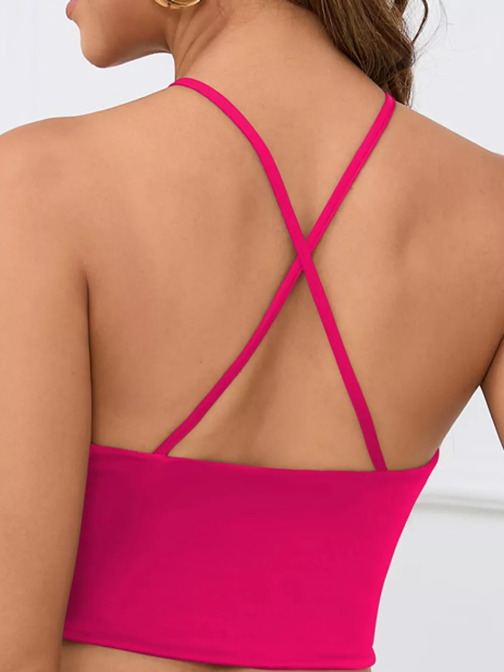 Halter Neck Cut-Out Crop Cami, image 14
