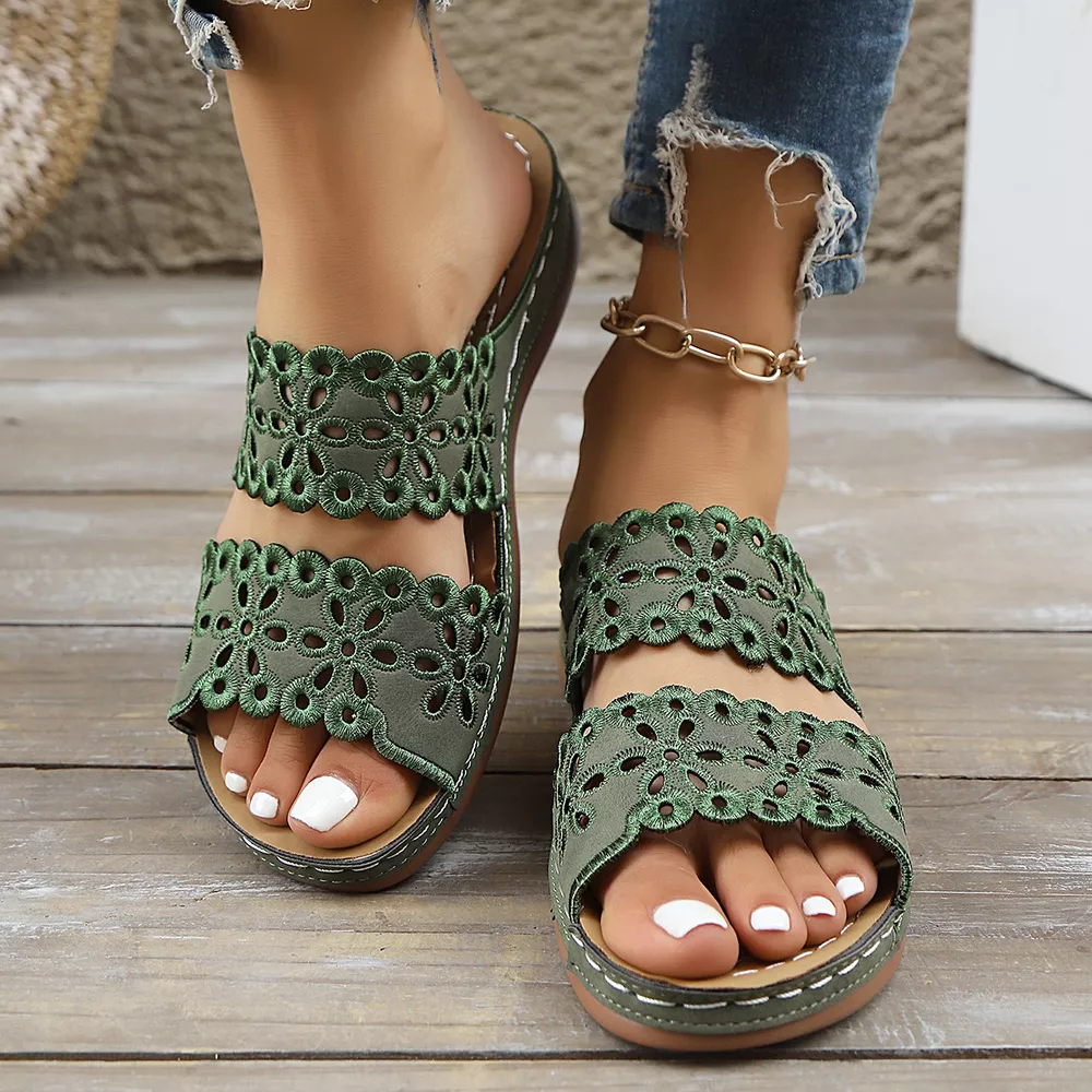 Open Toe Wedge Sandals, image 6