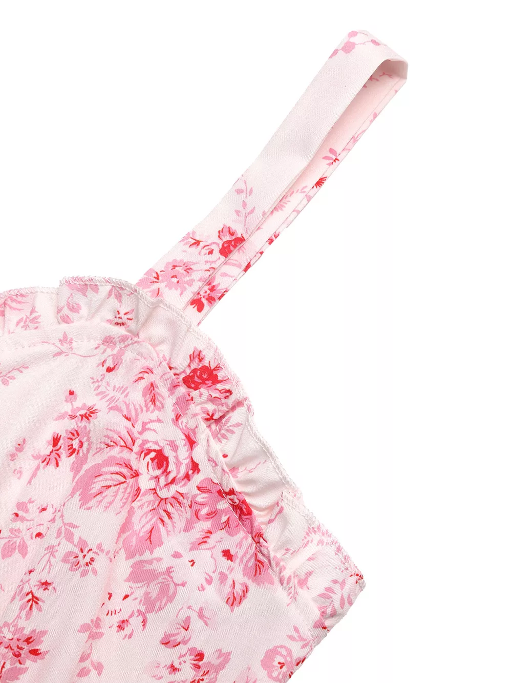 Floral Print Frill Trim Cami Dress, image 8