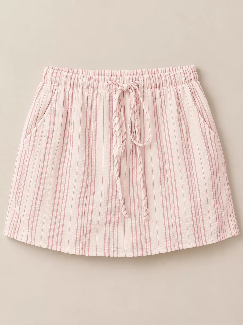 Striped Drawstring Mini Skort, image 23