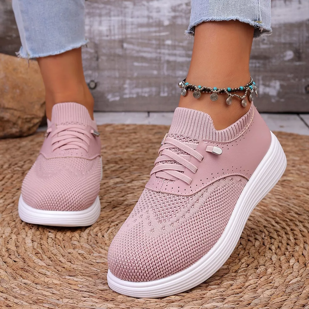 Round Toe Lace Up Sneakers, image 9