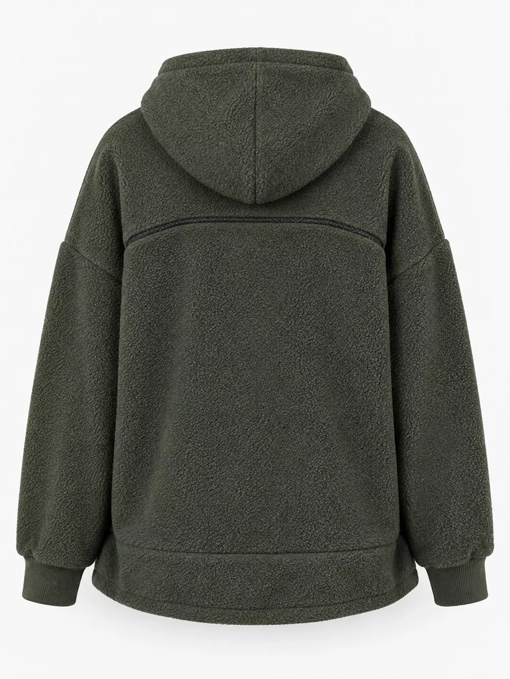 Full Size Fleece Pet-Carrying Hoodie with Cat Pouch Plus Size, image 8