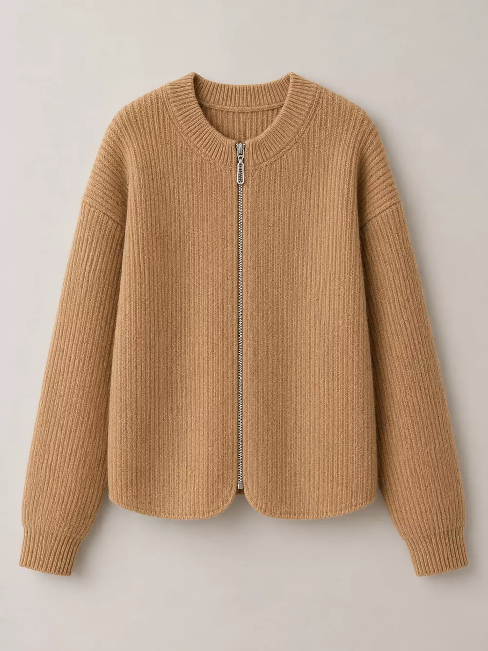 Zip Up Dropped Shoulder Cardigan, image 36