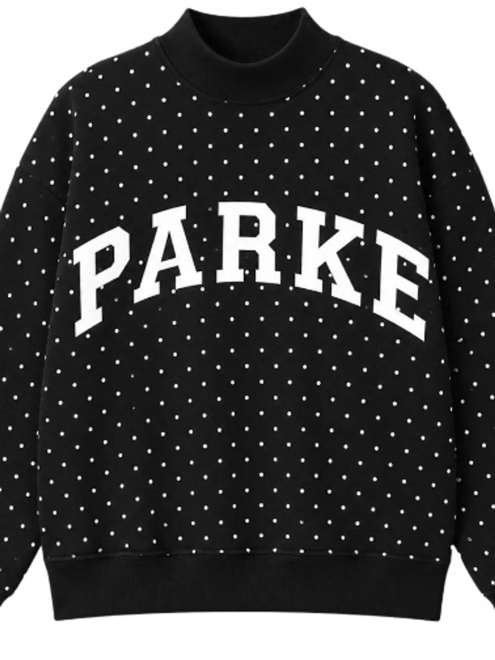 Polka Dot Letter Graphic Sweatshirt, image 10