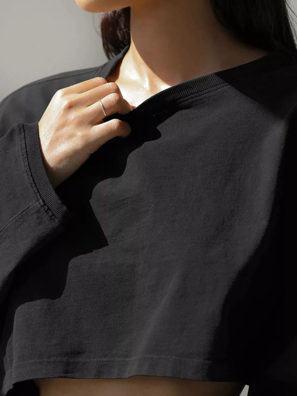 Long Sleeve Cropped Sweatshirt, image 41