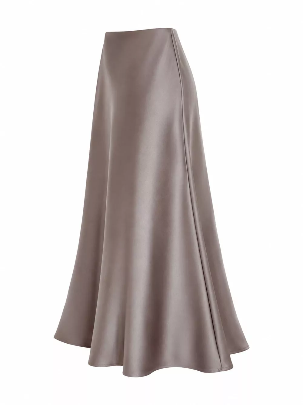 Full Size High-Waisted Satin Midi Skirt Plus Size, image 7