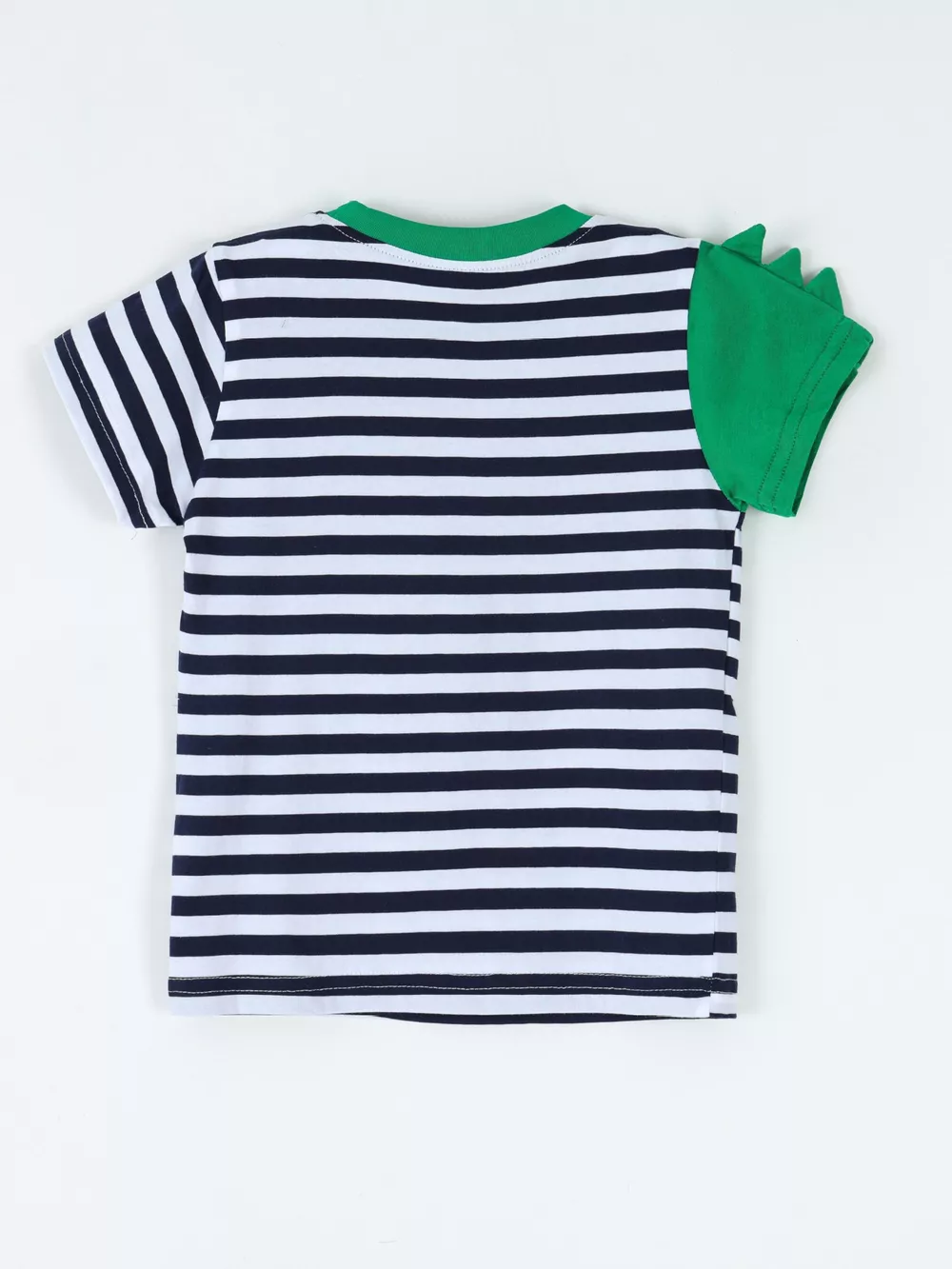 Children's Dinosaur Striped Short Sleeve T-Shirt, image 3