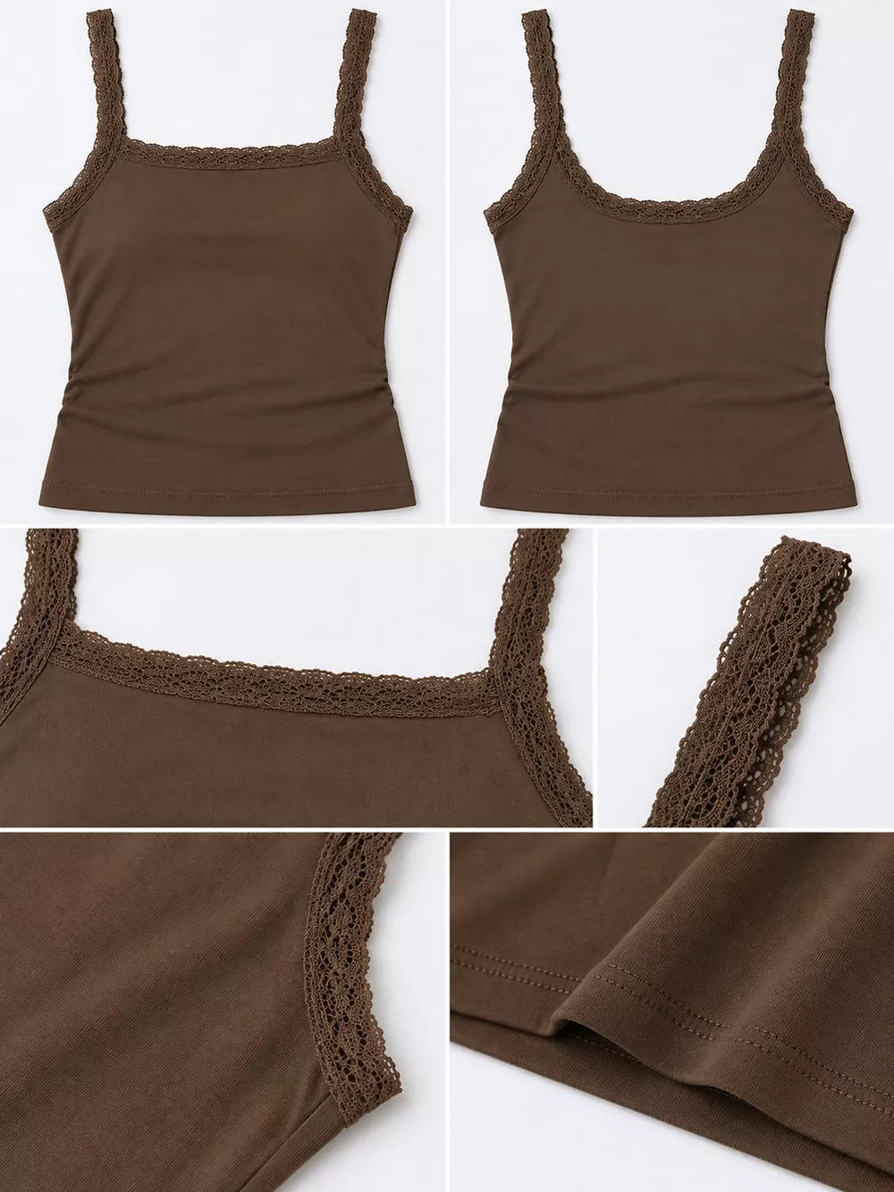 Lace Detail Cami Top, image 6