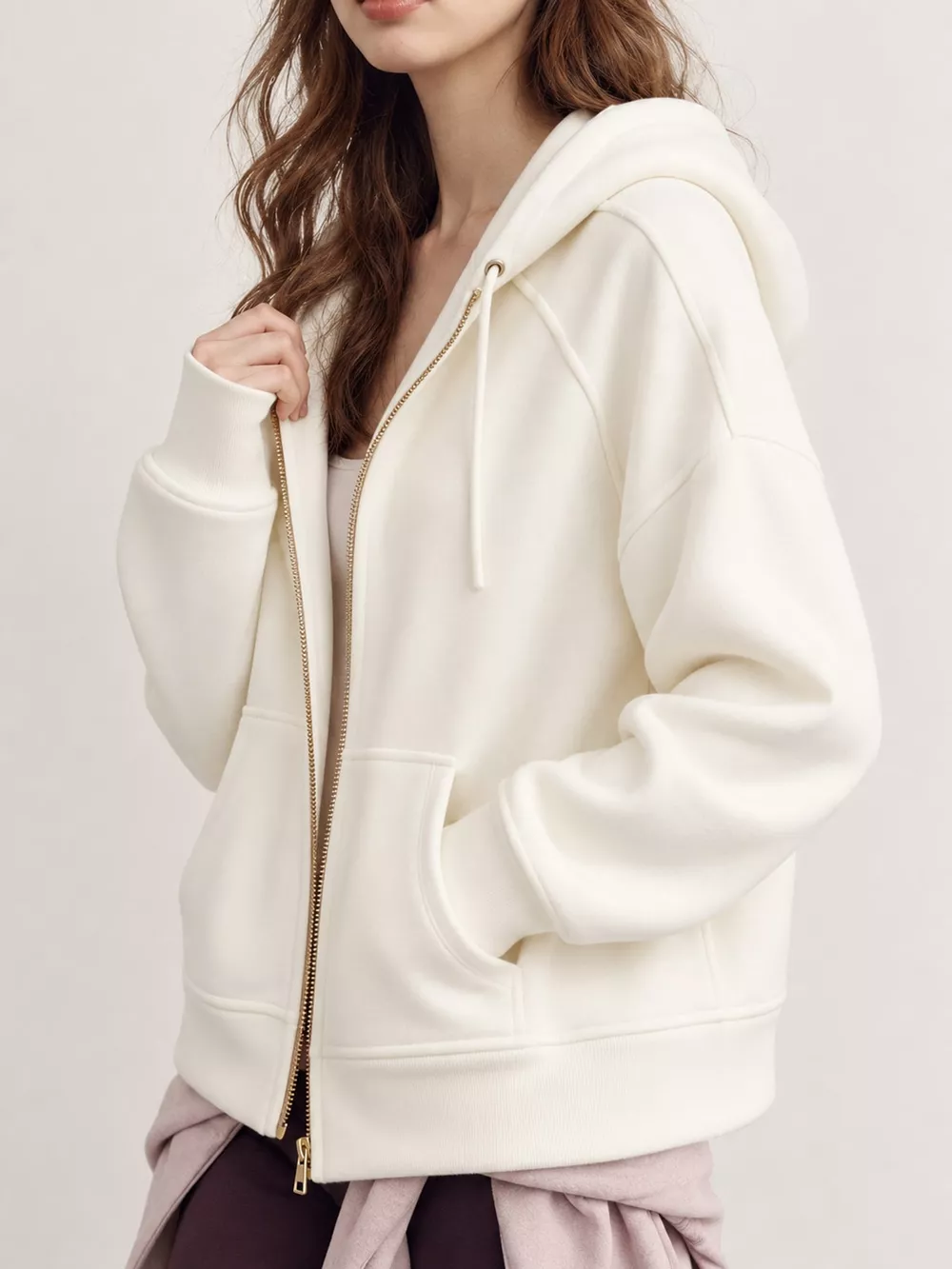 Zip Up Raglan Sleeve Hoodie, image 5
