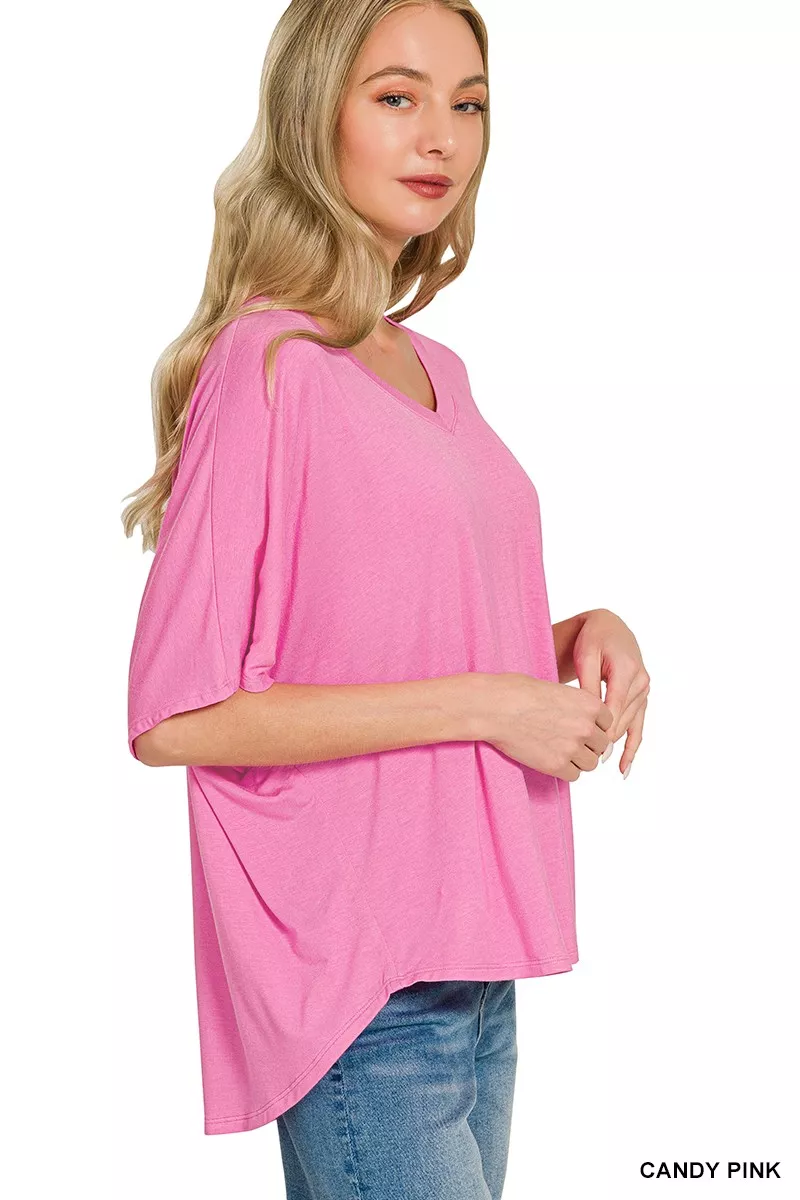 V-neck Oversized Top & Pants Set, image 2