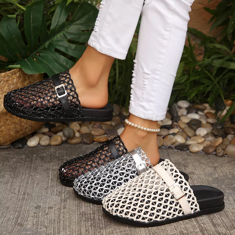 Round Toe Buckle Sandals, image 2