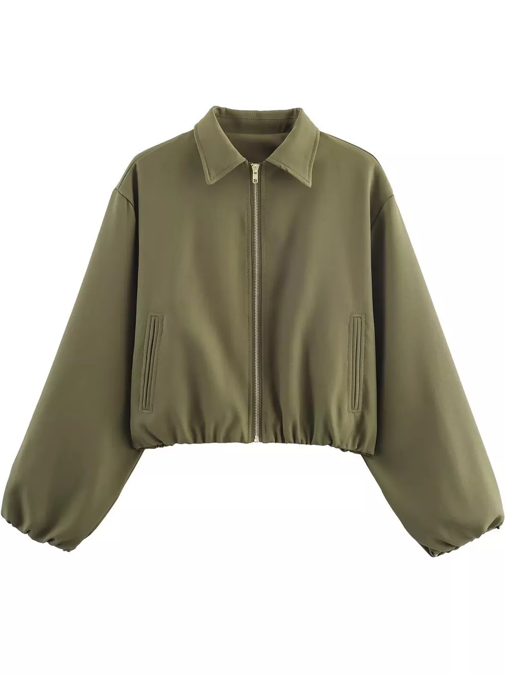 Cropped Zip-Up Jacket, image 14