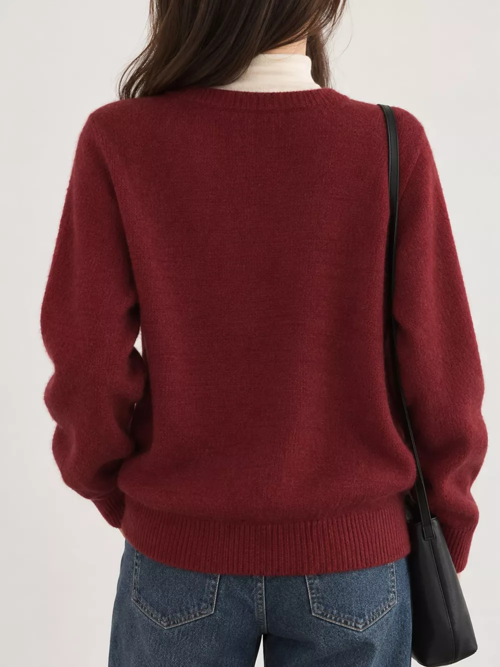 Crew Neck Button-Down Knit Cardigan, image 24