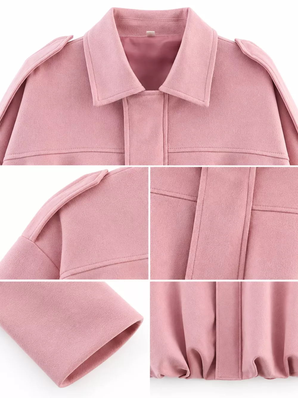 Zip Up Dropped Shoulder Jacket, image 33