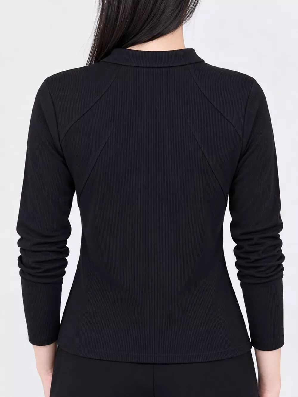 Plus Size Quarter-Zip Long Sleeve Top, image 13