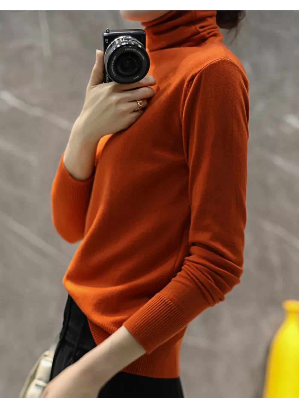 Full Size Slim-Fit Turtleneck Knit Top Plus Size, image 32