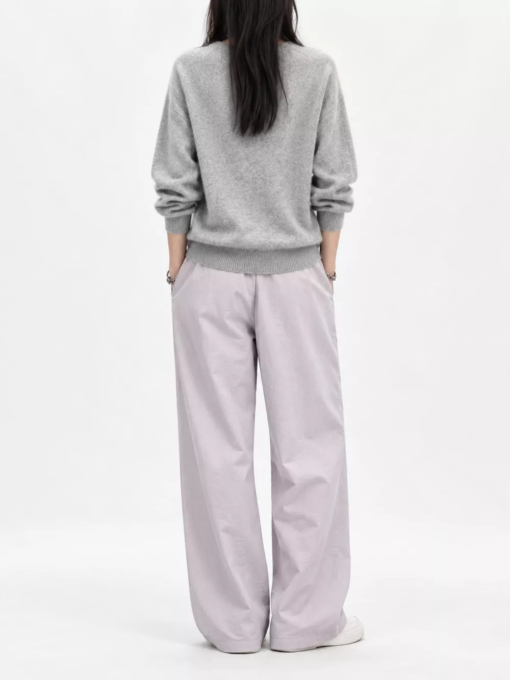 V-Neck Dropped Shoulder Sweater, image 36