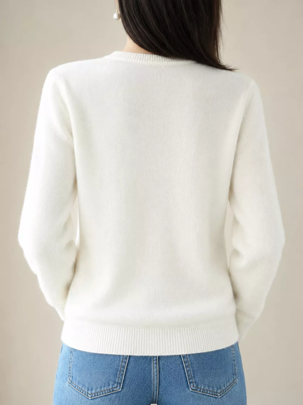Classic Crew Neck Knit Cardigan, image 25