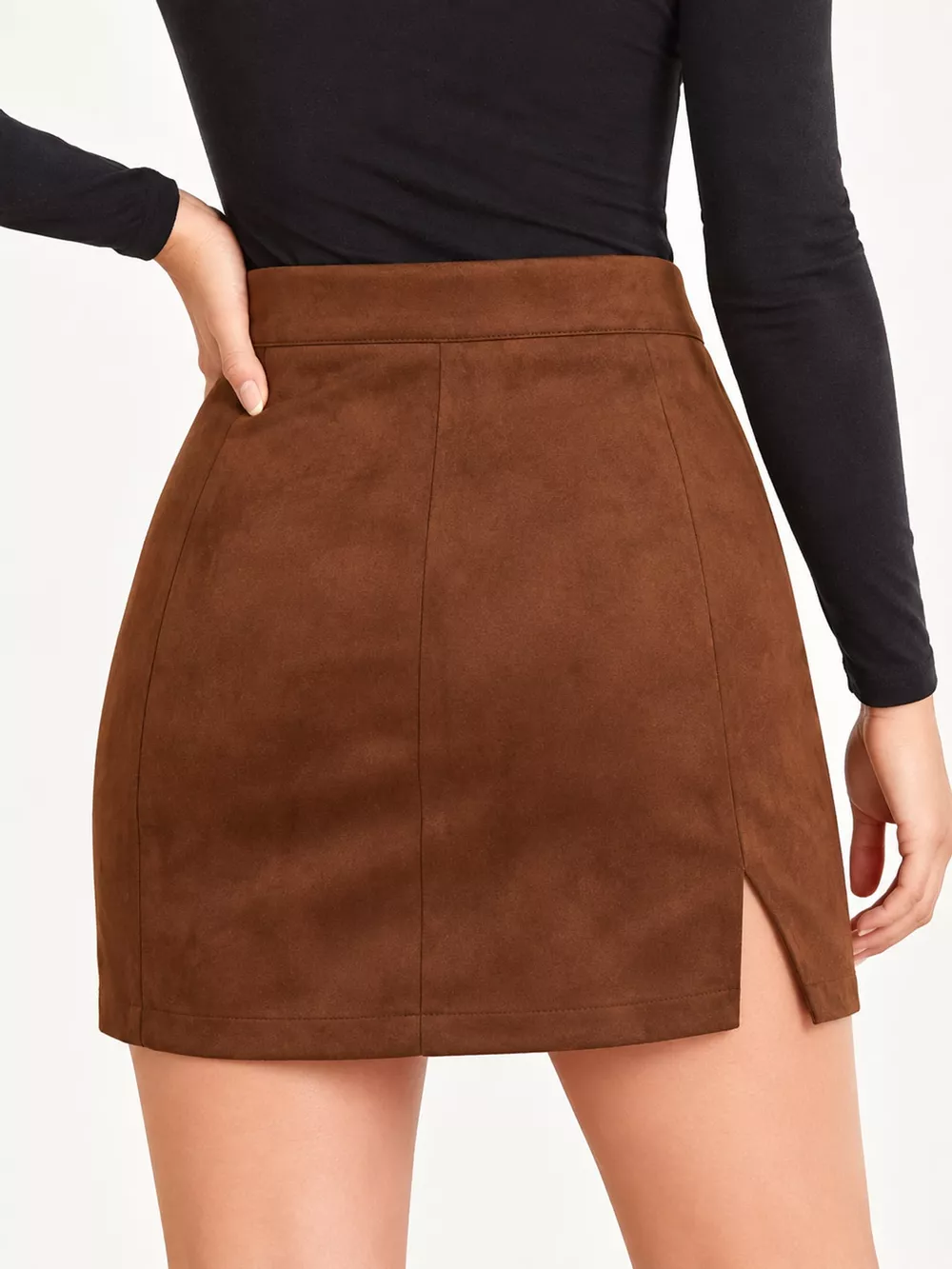 High-Waisted Slit Skirt, image 23