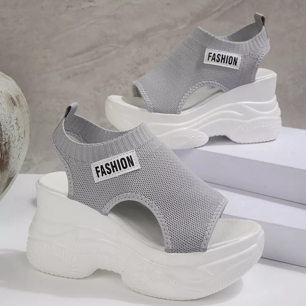 Open Toe Platform Wedge Sandals, image 4