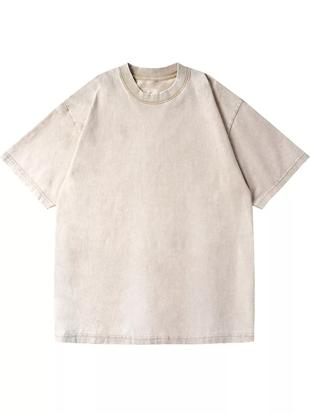 Men's Full Size Vintage Acid Wash Oversized Crewneck T-Shirt Plus Size, image 29
