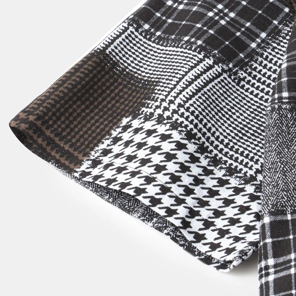 Men's Plus Size Plaid Short Sleeve Button-Up Shirt, image 13