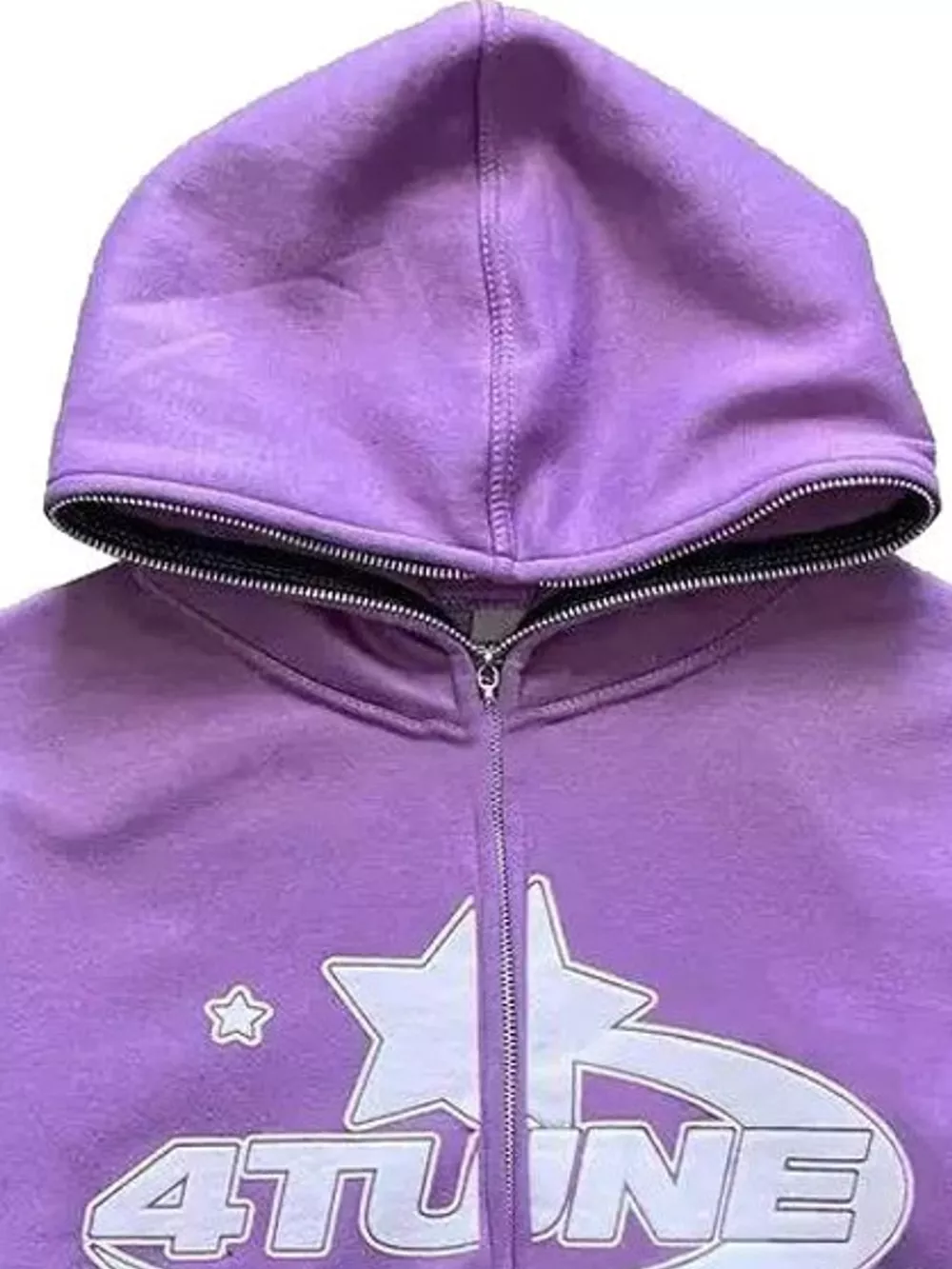 Full Size Letter Graphic Zip Up Hoodie Plus Size, image 8