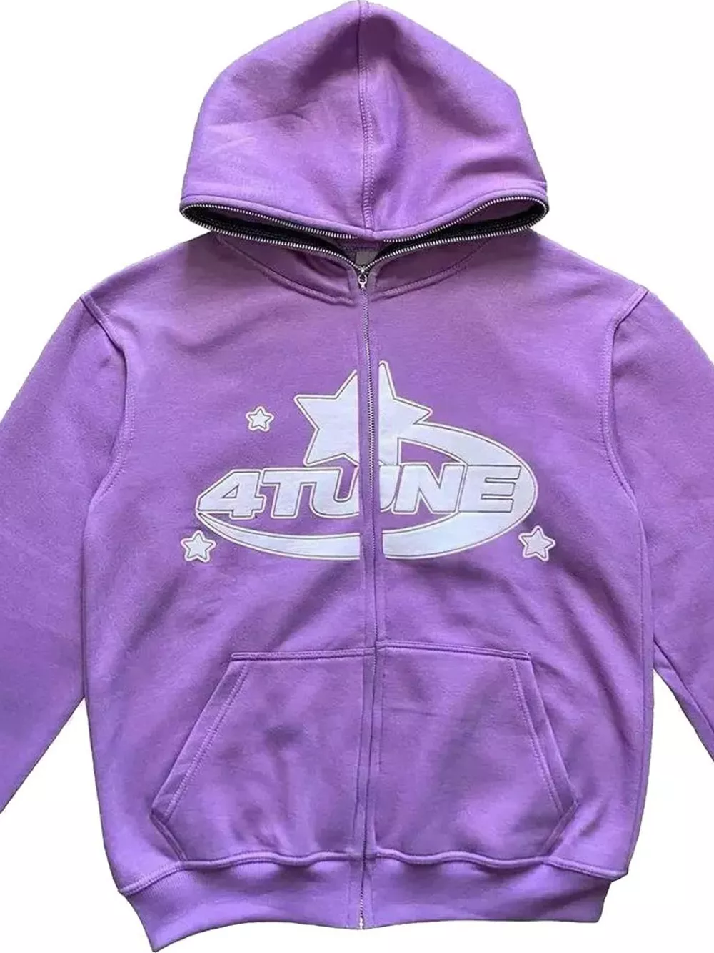 Full Size Letter Graphic Zip Up Hoodie Plus Size, image 7