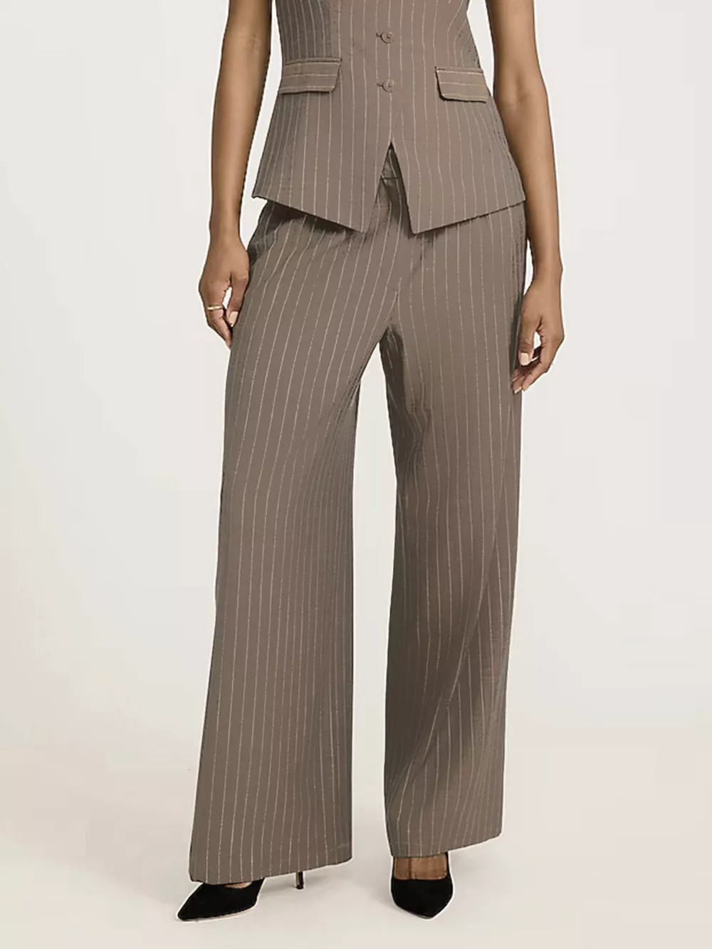 Striped Wide Leg Pants, image 3