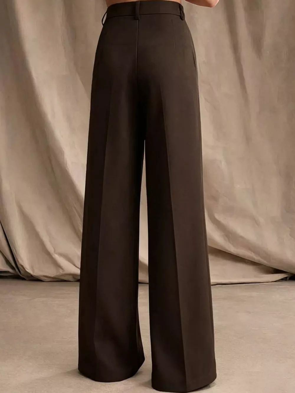 High-Waisted Pleated Wide-Leg Pants, image 10