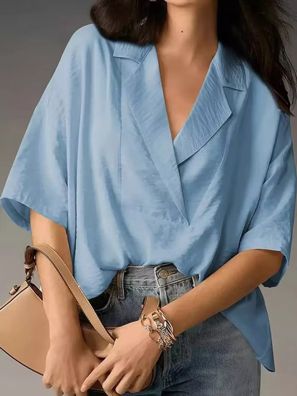 Half Sleeve Oversized Blouse, image 27