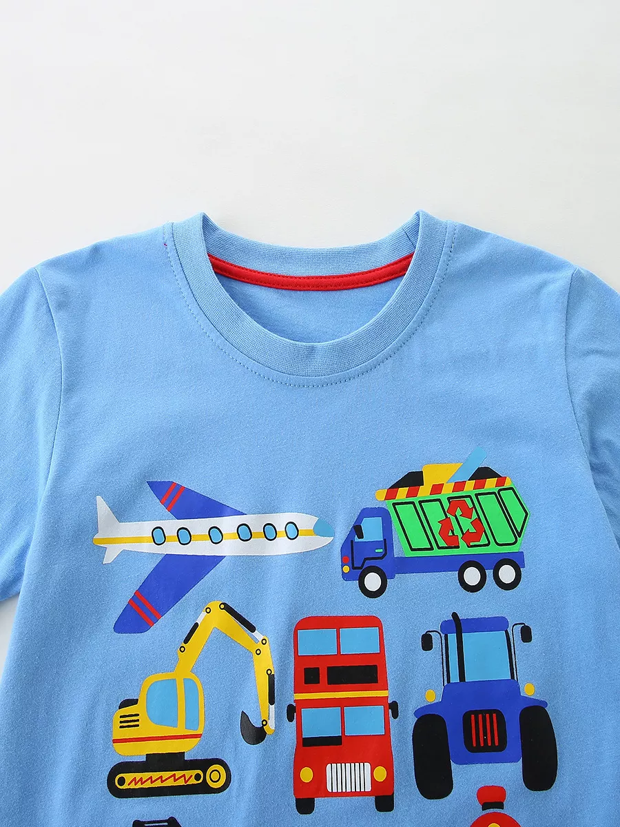 Children's Vehicle Graphic Short Sleeve T-Shirt, image 3