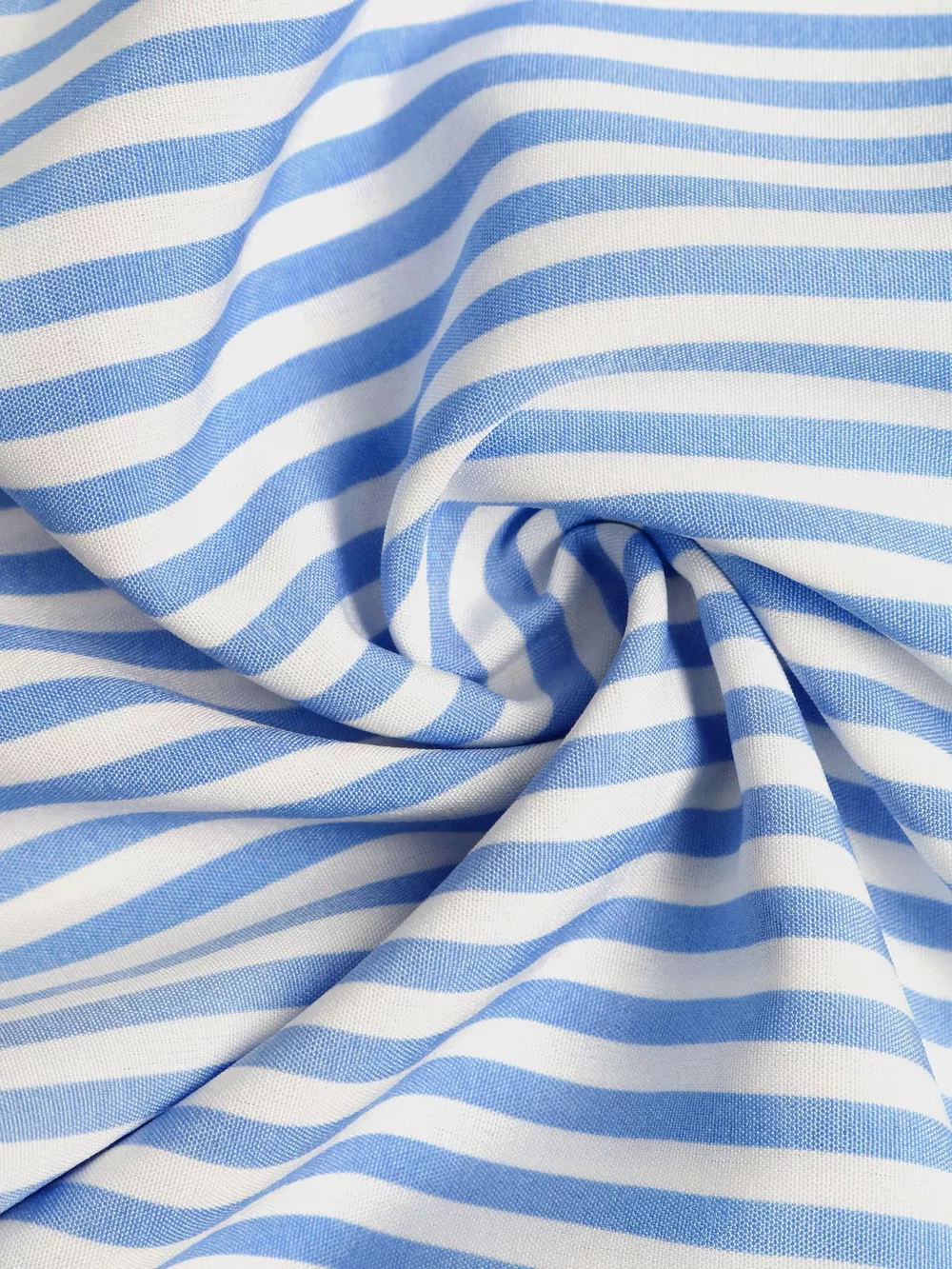 Striped Smocked Lace Trim Midi Dress, image 7