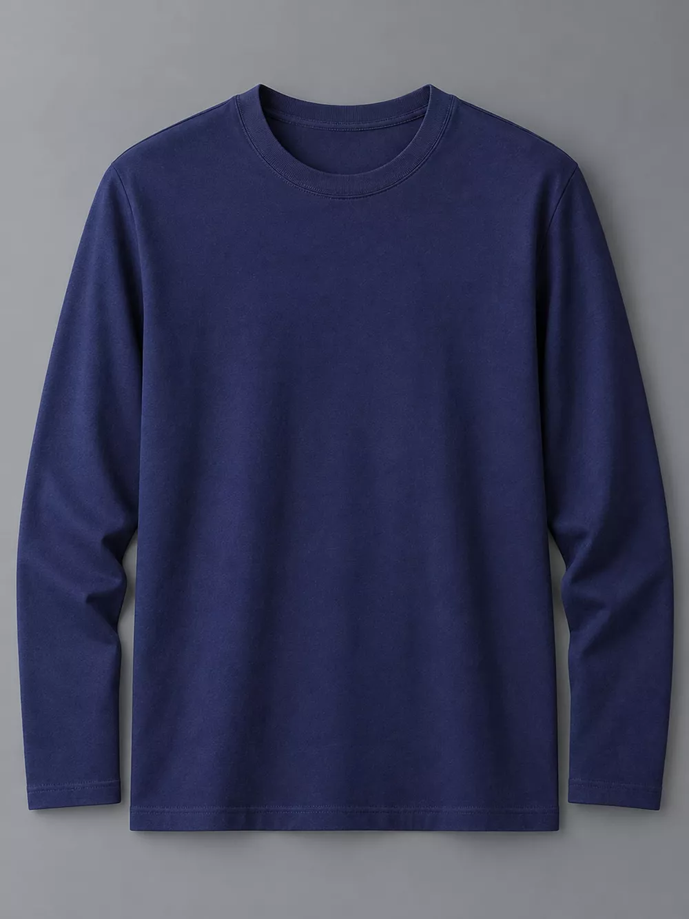 Men's Plus Size Round Neck Long Sleeve T-Shirt, image 25
