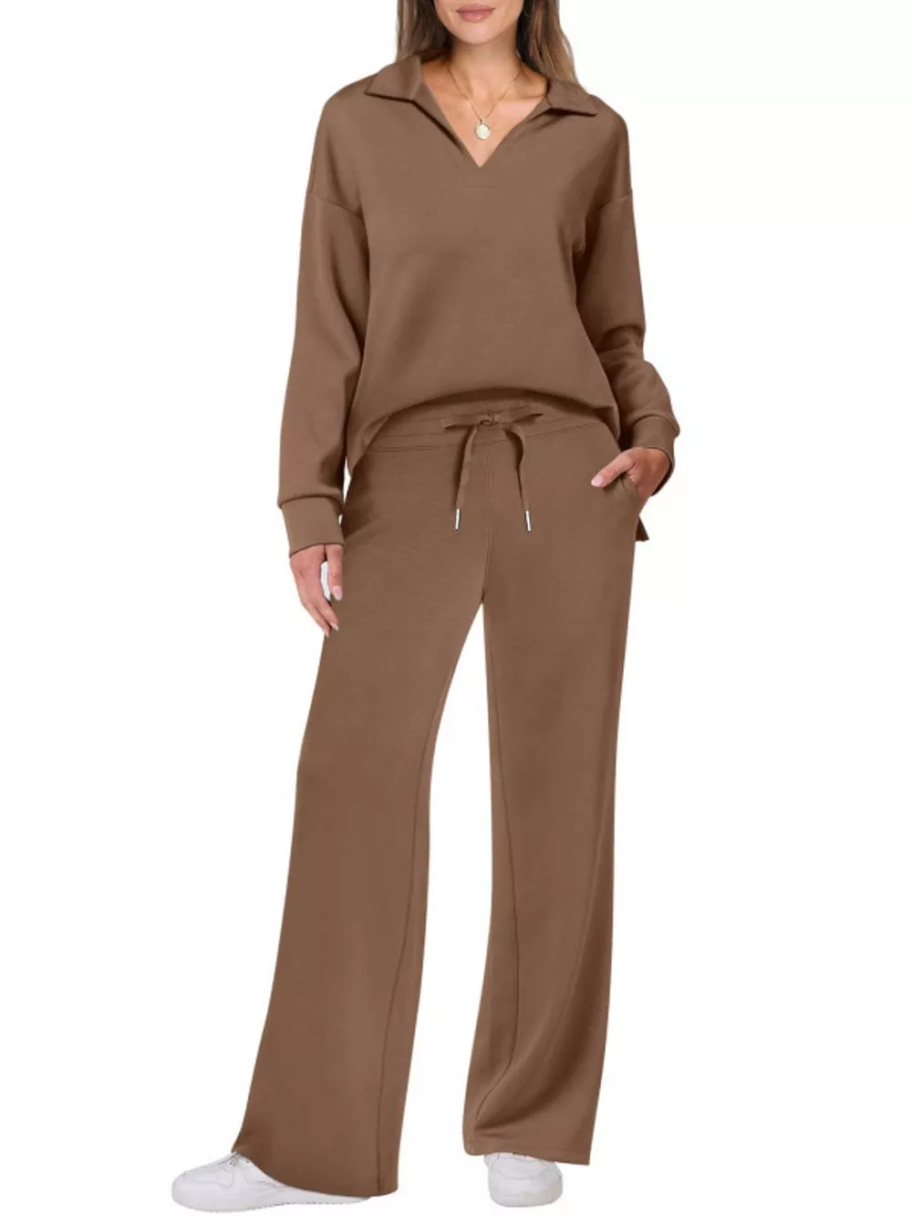 Dropped Shoulder Top and Pants Set, image 21