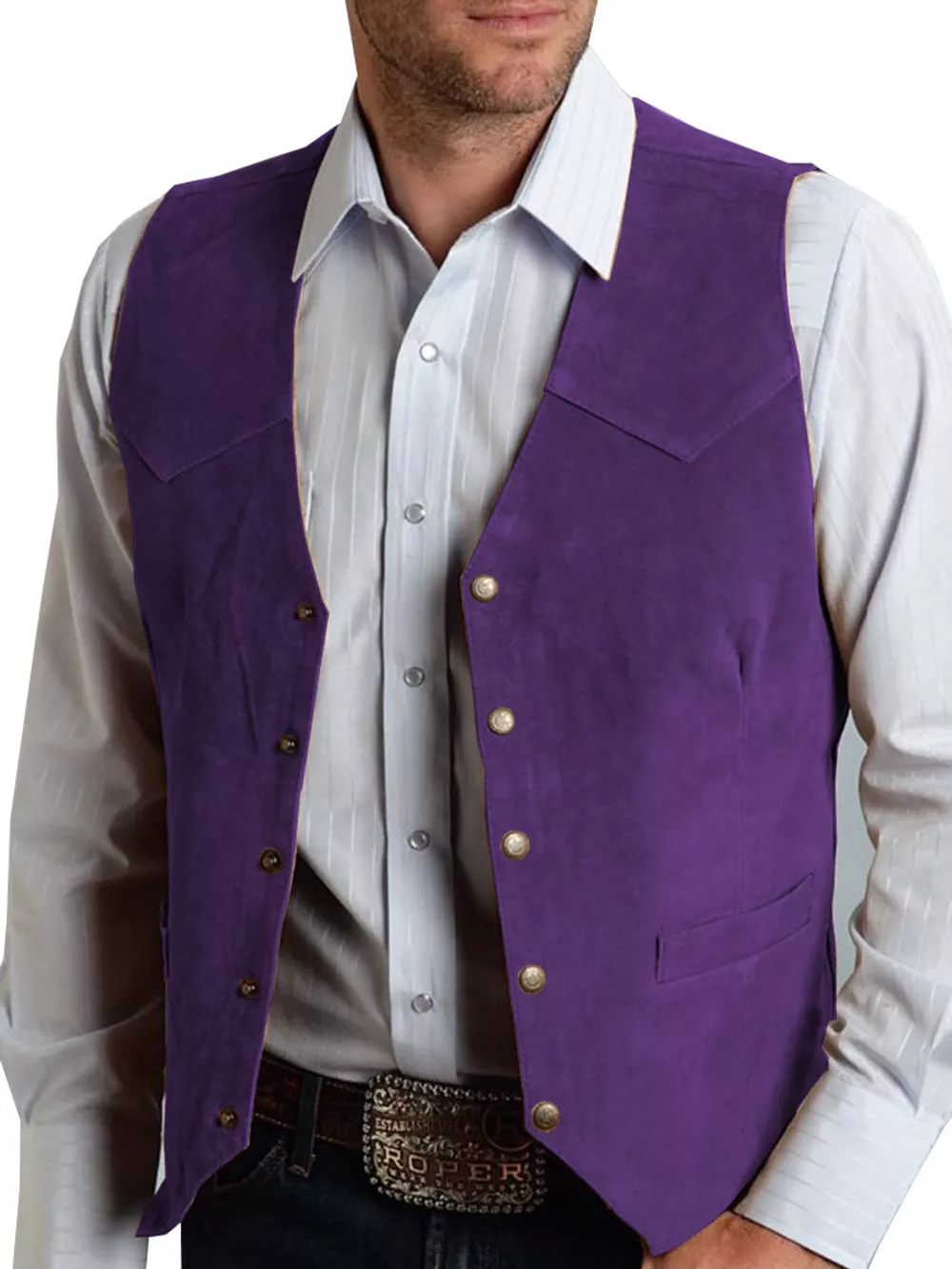 Men's Full Size Snap Down Vest Plus Size, image 8