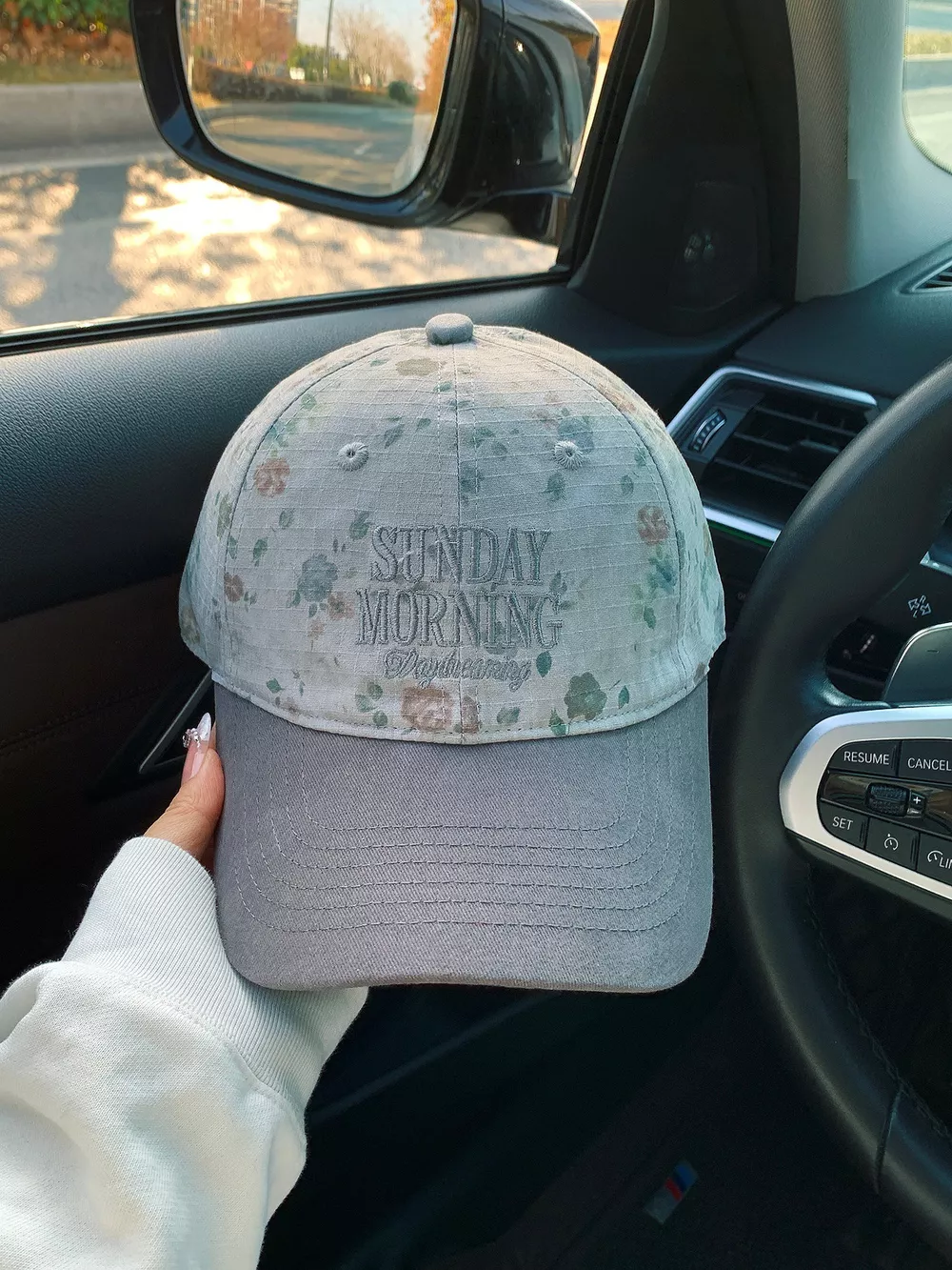 Floral Embroidered Baseball Cap, image 3
