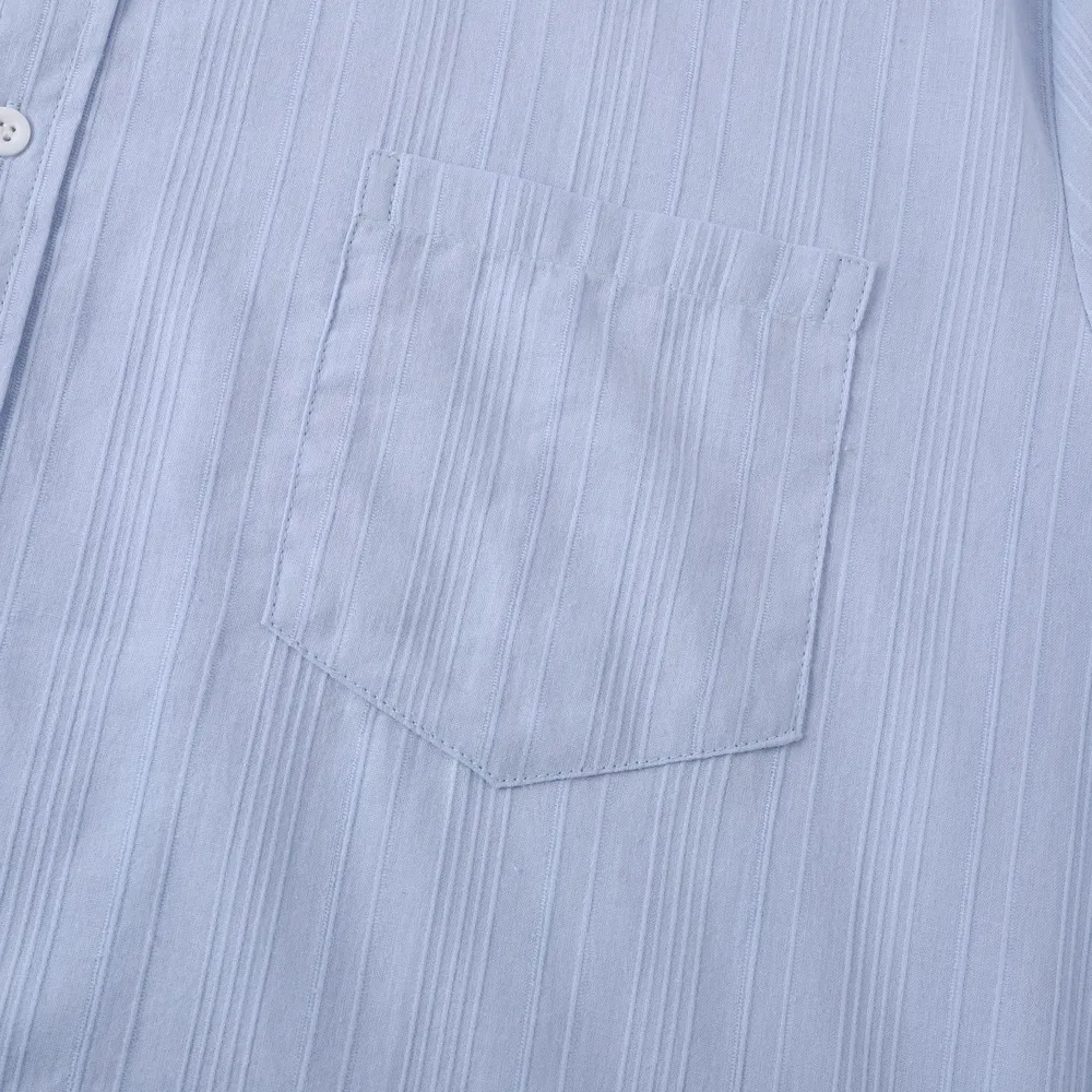 Men's Short Sleeve Button Down Shirt with Chest Pocket, image 5