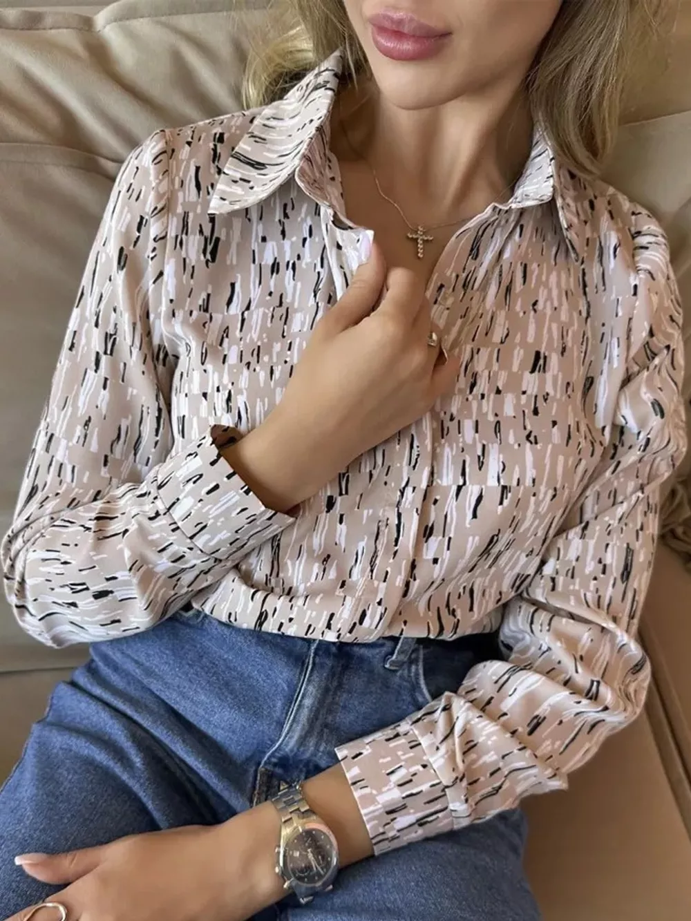Button Up Long-Sleeve Shirt, image 53
