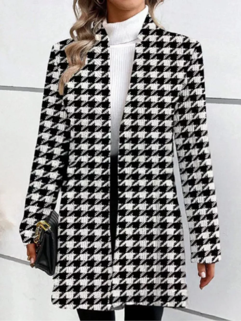 Full Size Long Sleeve Longline Outerwear Plus Size, image 5